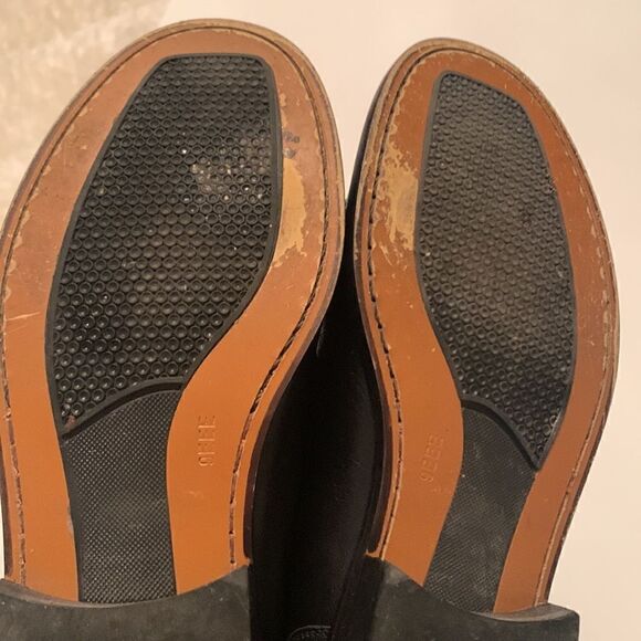 Steeple Gate Made in Brazil Men’s Leather Black Slip On Loafer Size 9 - Picture 13 of 15